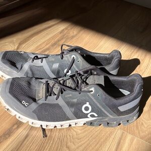 On Running Men's Gray and Black Athletic Shoes